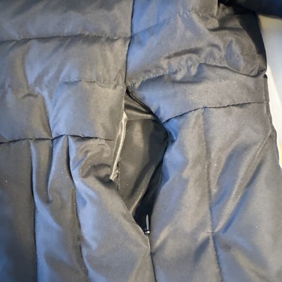 Kenneth Cole Reaction Puffer Jacket Women’s XL Black Full Zip Down Coat - Picture 4 of 7